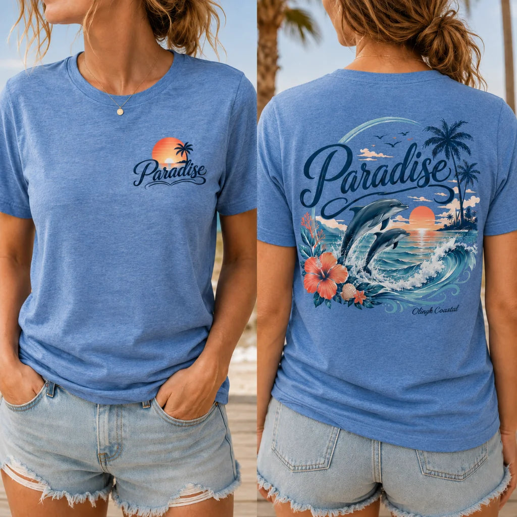 Dolphin Paradise Beach T-Shirt