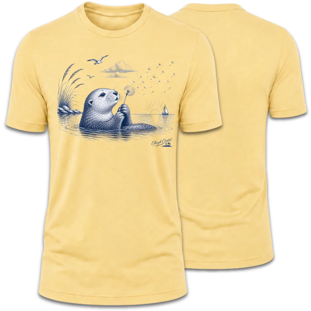 Otter Blowing on Willow T-Shirt