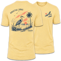 Coastal Soul Beach Heron Sunset T-Shirt