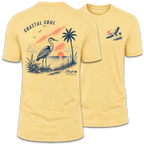 Coastal Soul Beach Heron Sunset T-Shirt