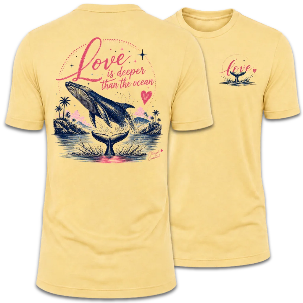 Love Is Deeper Than the Ocean Whale T-Shirt