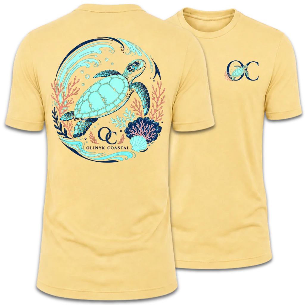 Sea Turtle Coastal Graphic T-Shirt
