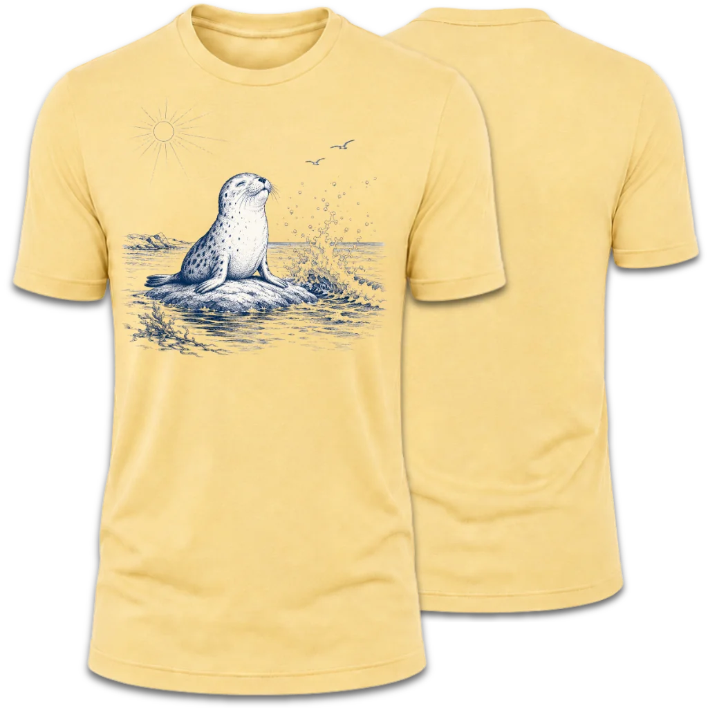 Coastal Harbor Seal - Sun & Sea T-Shirt