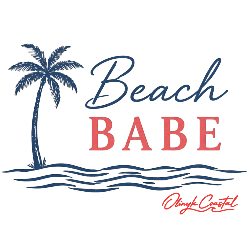 Beach Babe With Palm Tree T-Shirt