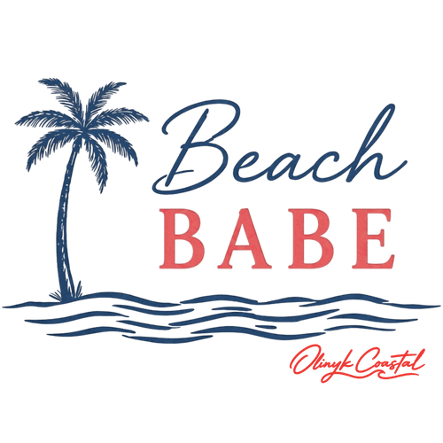Beach Babe With Palm Tree T-Shirt