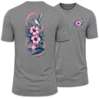 Hummingbird Love Hibiscus Coastal Tee