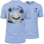 Breathe Sunset Beach Hammock Tee