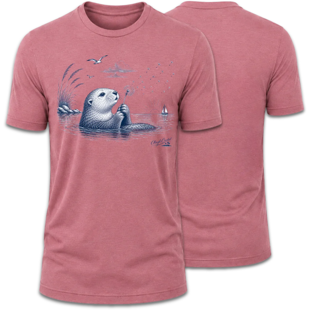 Otter Blowing on Willow T-Shirt