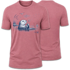 Otter Blowing on Willow T-Shirt