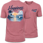 Happiness Sunset Beach T-Shirt