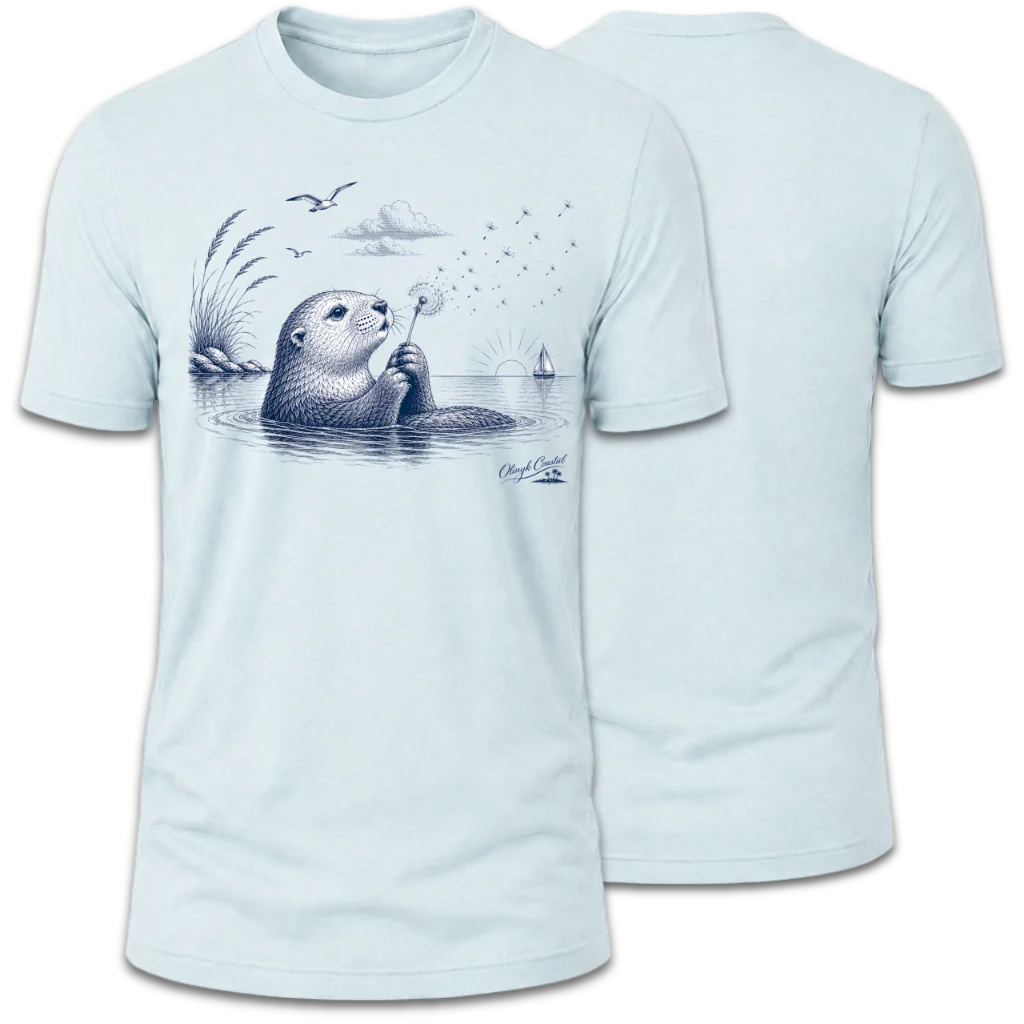 Otter Blowing on Willow T-Shirt