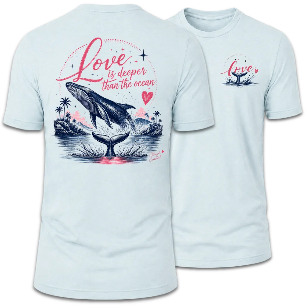 Love Is Deeper Than the Ocean Whale T-Shirt