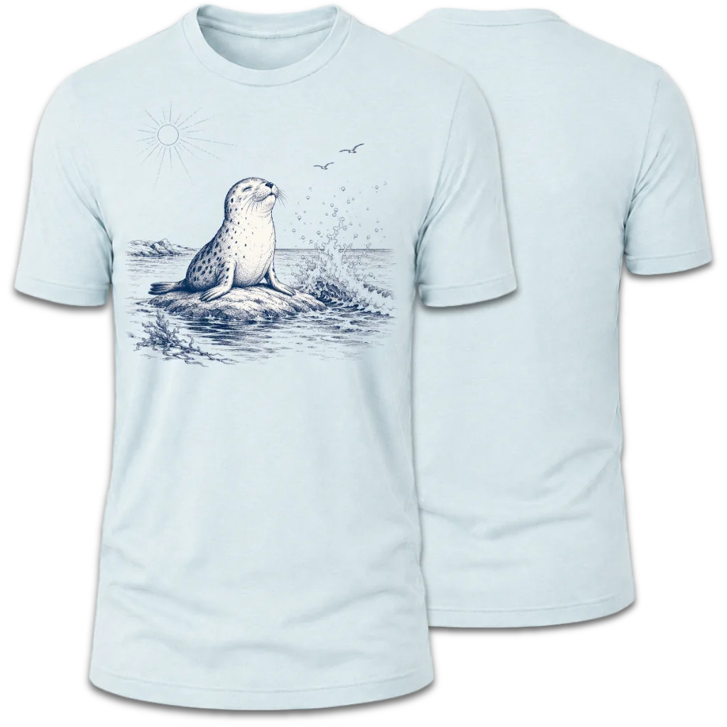Coastal Harbor Seal - Sun & Sea T-Shirt