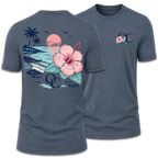 Tropical Hibiscus Beach T-Shirt