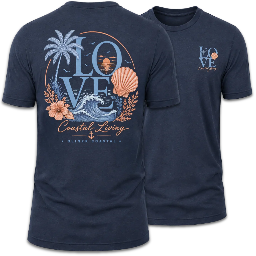 Coastal Living "LOVE" Beach T-Shirt