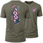 Hummingbird Love Hibiscus Coastal Tee