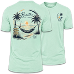 Breathe Sunset Beach Hammock Tee