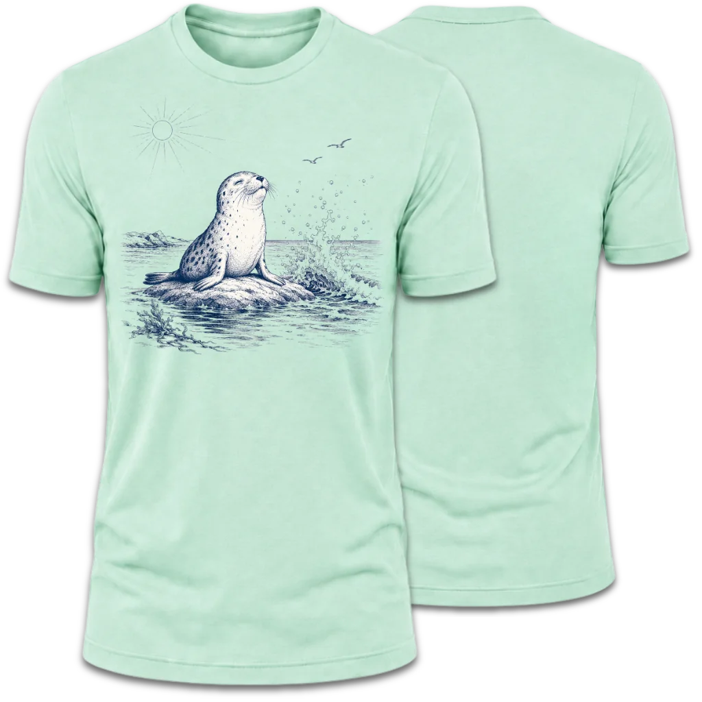 Coastal Harbor Seal - Sun & Sea T-Shirt