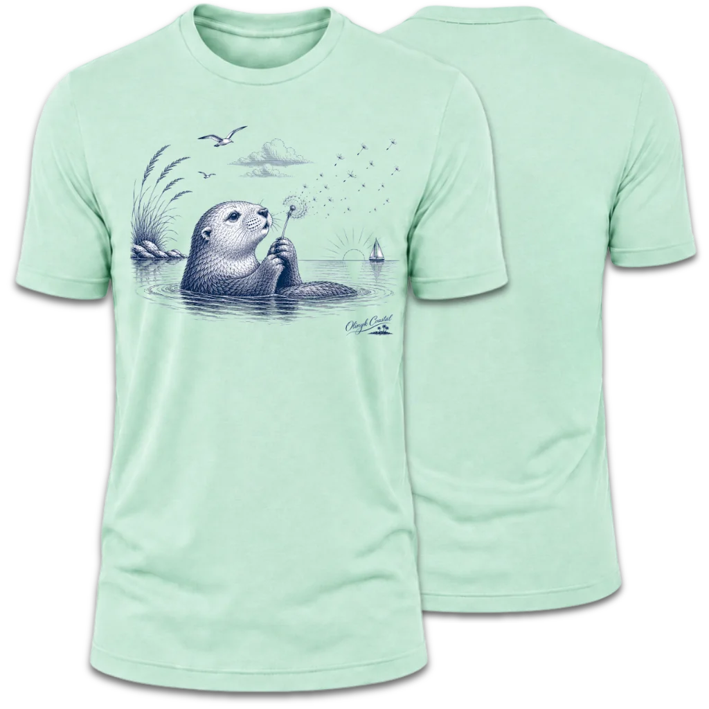 Otter Blowing on Willow T-Shirt