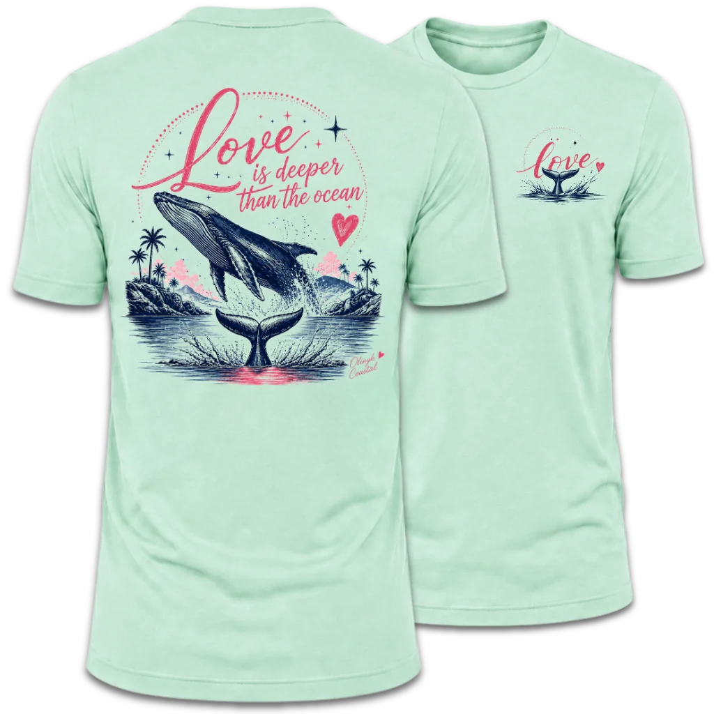 Love Is Deeper Than the Ocean Whale T-Shirt
