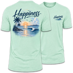 Happiness Sunset Beach T-Shirt