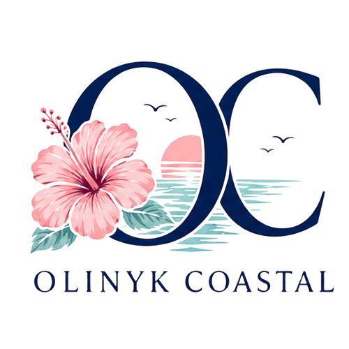 Floral "OC" Chest Logo T-Shirt