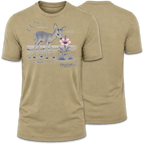 Baby Deer Smelling Flower T-Shirt