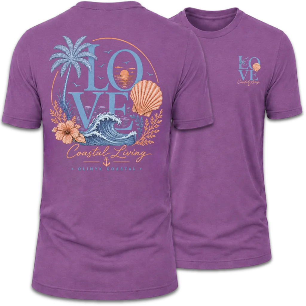 Coastal Living "LOVE" Beach T-Shirt