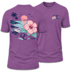 Tropical Hibiscus Beach T-Shirt