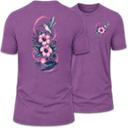 Hummingbird Love Hibiscus Coastal Tee