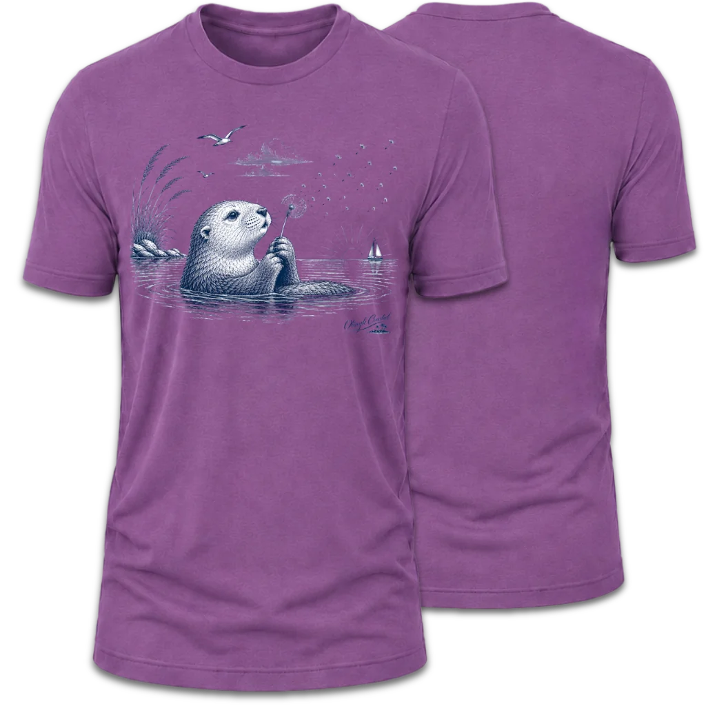 Otter Blowing on Willow T-Shirt