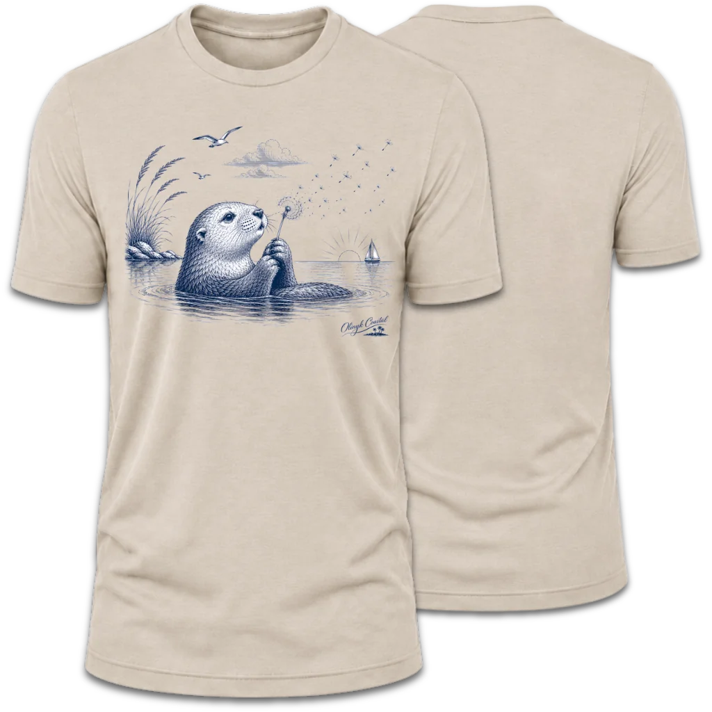 Otter Blowing on Willow T-Shirt