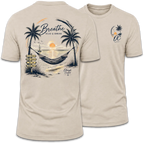 Breathe Sunset Beach Hammock Tee
