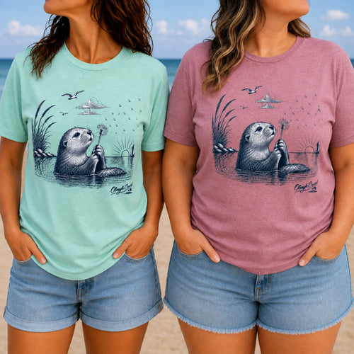 Otter Blowing on Willow T-Shirt