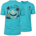 Breathe Sunset Beach Hammock Tee