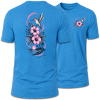 Hummingbird Love Hibiscus Coastal Tee