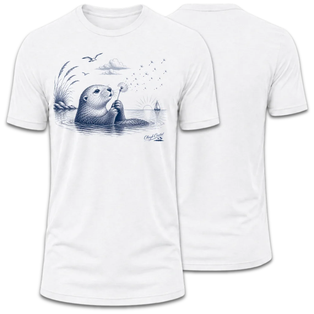 Otter Blowing on Willow T-Shirt