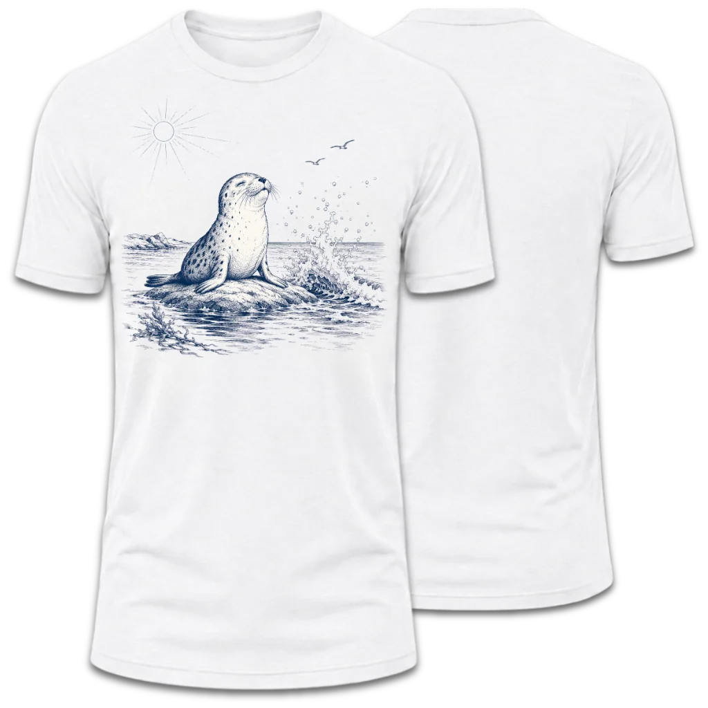 Coastal Harbor Seal - Sun & Sea T-Shirt