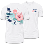 Tropical Hibiscus Beach T-Shirt