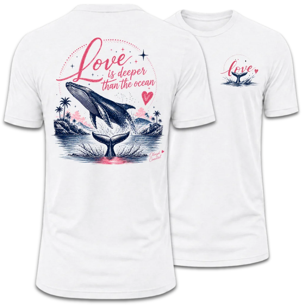 Love Is Deeper Than the Ocean Whale T-Shirt