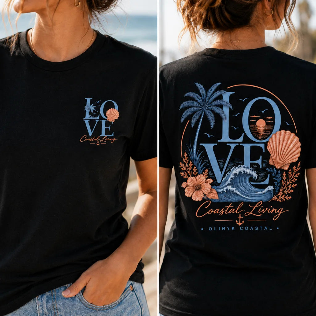 Coastal Living "LOVE" Beach T-Shirt